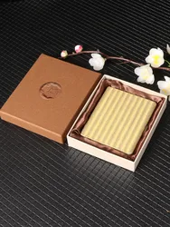 Premium Metal Cigarette Case for Men - Elegant, Portable, and Moisture - Proof with Gift Box (9003 brass color)