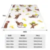 George The Curious Monkey Blanket Banana Cartoon Travel Flannel Throw Blanket Soft Durable Couch Bed Custom Bedspread Gift 2