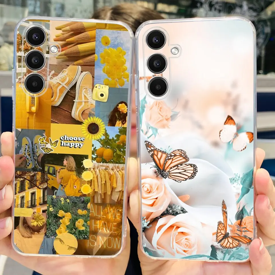 Coques Per Galaxy A33 5G A53 5G A73 5G Cover Posteriore Custodia In Silicone Tpu Trasparente Shell Samsung A53 5G Pattern Painting Capa