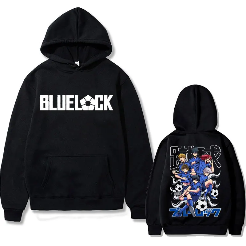 

Japanese Anime Blue Lock Isagi Yoichi Graphic Hoodie Tops Men's Vintage Loose Streetwear Men Manga Harajuku Oversized Sweatshirt