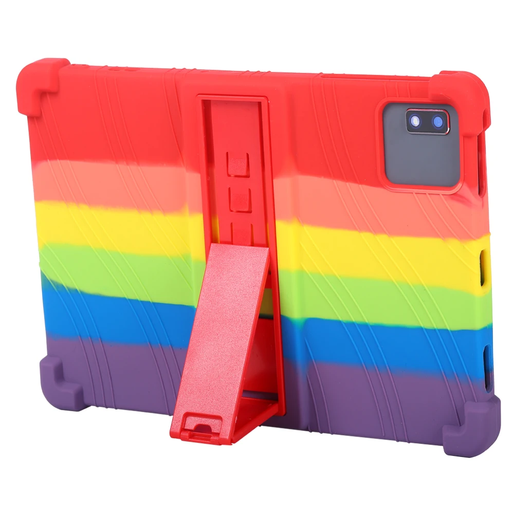 Enhanced Protective Tablet Case with Multi-Angle Adjustable Stand - Silicone Airbags and Shockproof Design