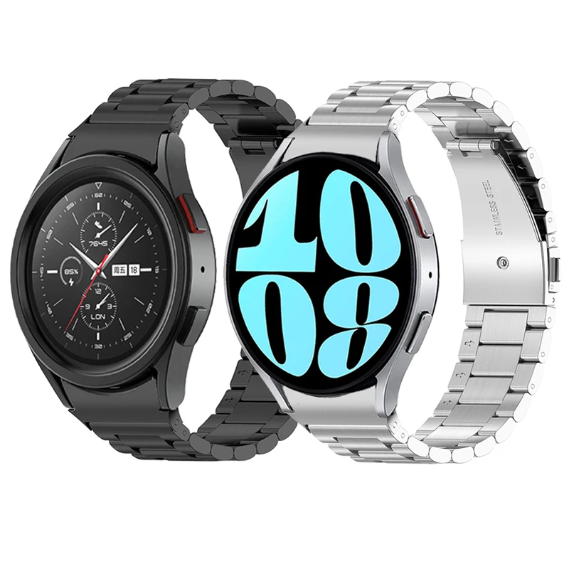 

Металлический ремешок для Galaxy Watch 6/5/4 40 мм 44 мм, без зазора, изогнутый концевой браслет для Samsung Galaxy Watch 64 Classic 43 мм 47 мм 42 мм 46 мм