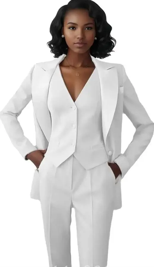 Tailleur Femme Élégant Pantalon & Blazer – Grande Taille Cérémonie Business Bureau 2025 – Ensemble Chic Uni