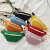 Casual Canvas Chest Bags Children Fanny Bum Purse Waist Solid Messenger Packs Daily Chest Waist Girl Cute Leisure Chest 5