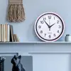 Durable Wall Clock Quartz Sweep Movement Wall Clock Number Round Wall Clock for Home Office Decoration Silent Non-ticking 8 Inch 6