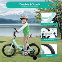 Vélo pour enfants de 16 pouces, hauteur réglable, Fash, avec roues d'entraînement, doubles freins, pour âgés de 5 à 8 ans, charge 50kg 5