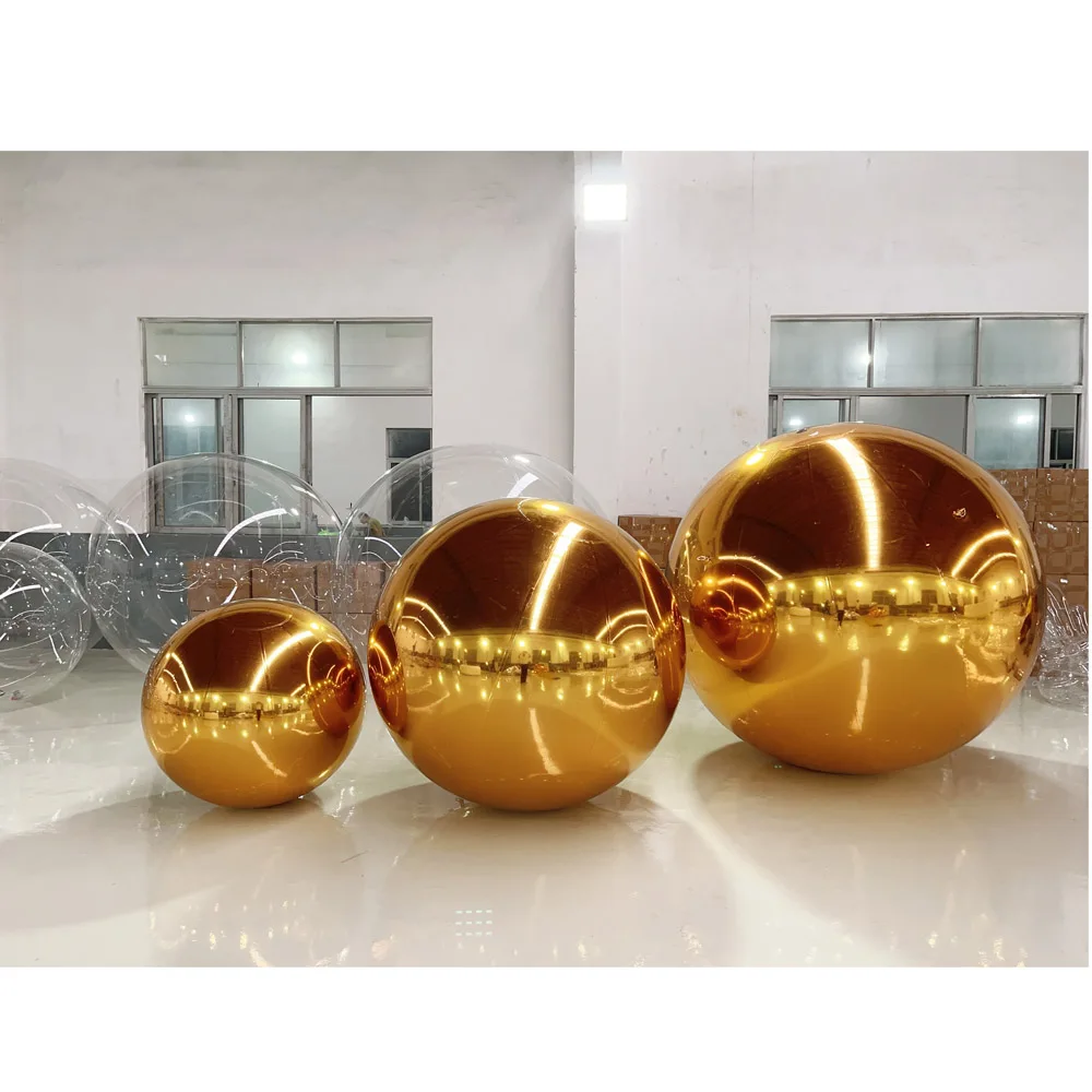 Giant Inflatable Mirror Ball Durable Floating Sphere Giant Inflatable Mirror Balloon For Disco Party Wedding Event Decoration 5