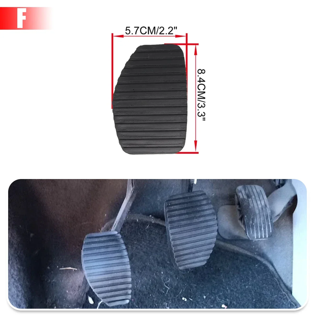 Copripedale In Gomma Per Freno E Frizione - Antiscivolo, Per Modelli Peugeot, Citroën - Foto 9