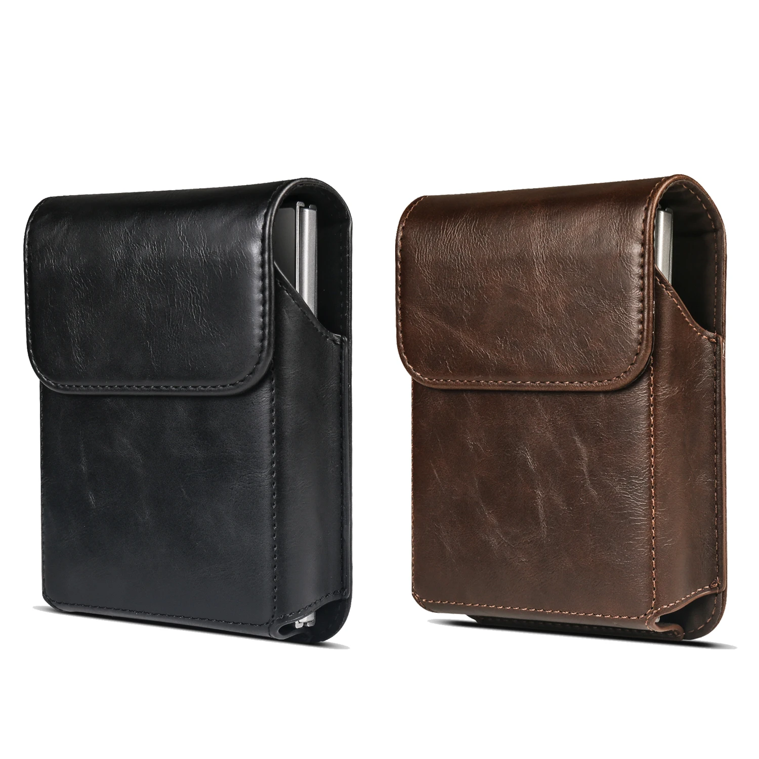 Durable Lightweight Crazy Horse Style Wallet Phone Case Pouch