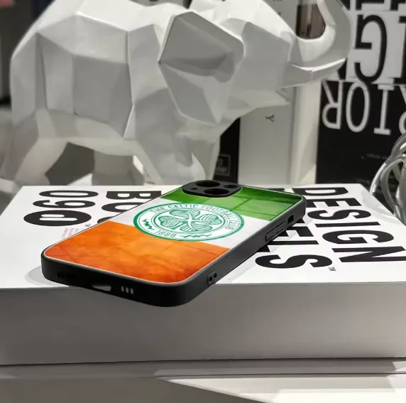 Celtic-Inspired Phone Case with Glass Cover