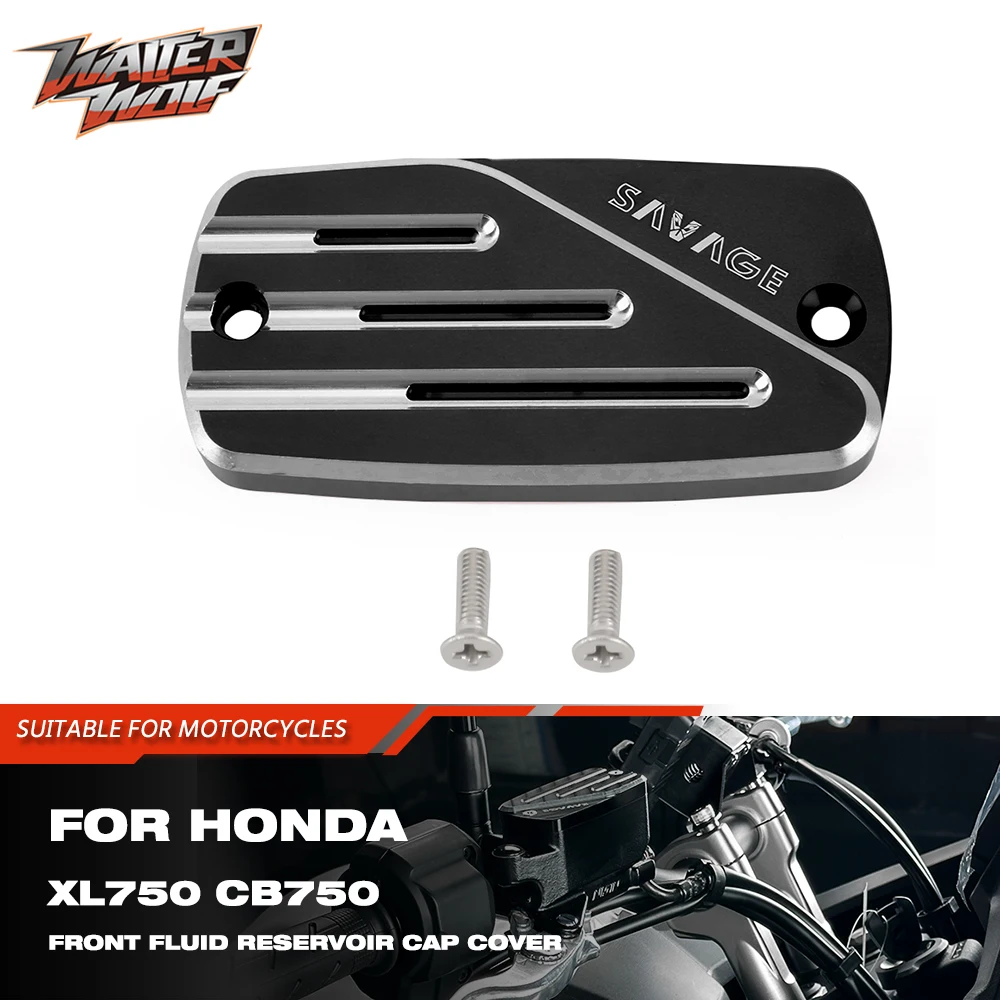 

For Honda CB750 Hornet 750 Front Brake Master Cylinder Fluid Reservoir Cover Cap Guard for XL750 Transalp 750 2023-2024 Black