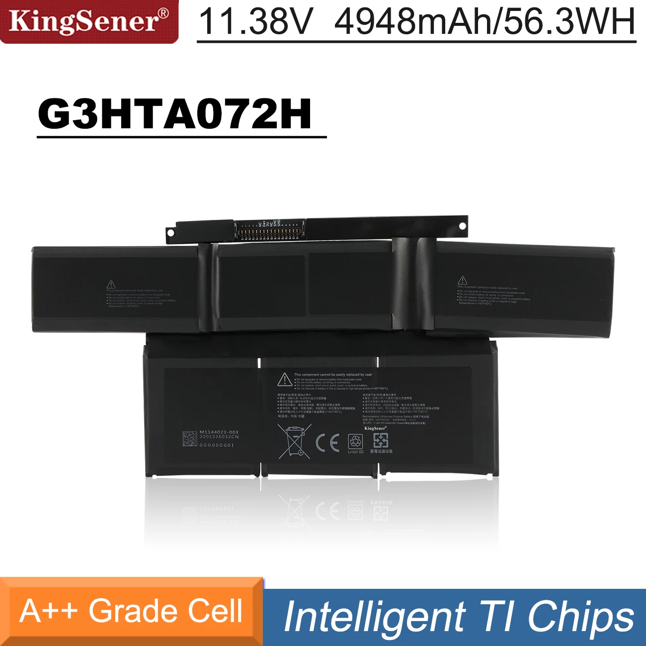 Batteria Per Laptop Kingsener G3Hta071H Per Microsoft Surface Laptop Studio 14.4 "1964 11.38V 4948Mah