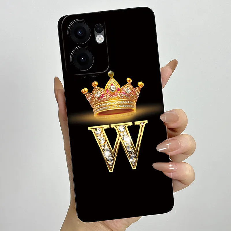 Crown Letter Painted Soft Silicone Phone Case - Enhanced Back Cover with Bumper Protection