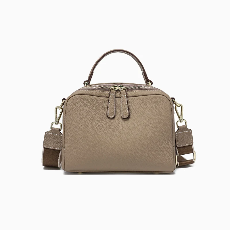 thumbnail image 1 of 2024 Nuevo bolso de mujer, bolso de mano de piel auténtica, bolso de hombro de moda para mujer, bolso de mensajero de gran capacidad con 2 compartimentos, 1 of 5