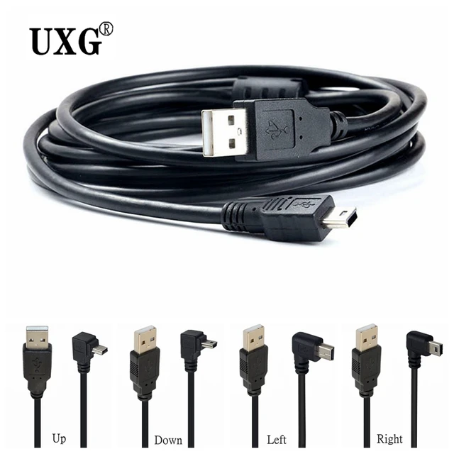 Cable USB 2,0 macho a Mini USB arriba/abajo/izquierda/derecha