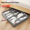 New fabric shoe box transparent shoe storage box household dormitory can be folded and divided into shoe storage boxes 1