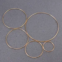 5pcs Metal Iron Ring Hoops Dream Catcher Materials Iron Ring Wind Chimes Hanging Decorations Craft Supplies Home Decor 1
