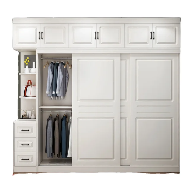 Modern Wooden Wardrobe Boys Width 200cm Girls Bedroom Cabinets Kids White Wardrobes