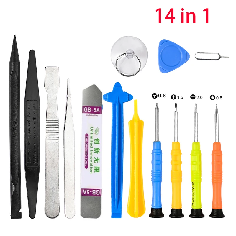 in 1 Mobile Phone Repair Tools Kit Opening Screwdriver for iPhone iPad