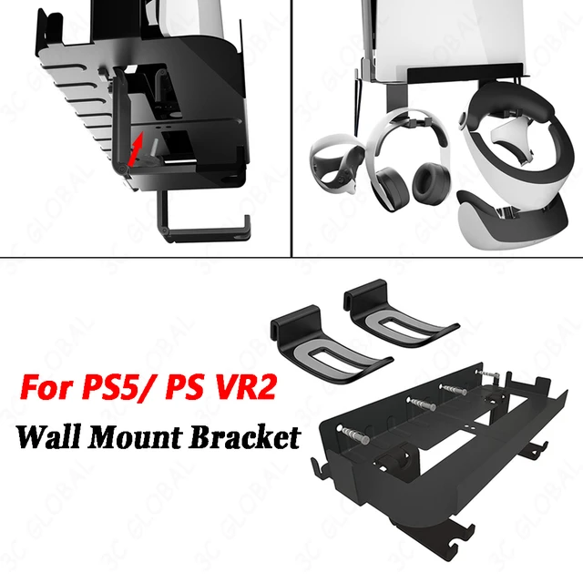 for PS5 Host Multifunctional Wall Mount Storage Bracket Stand