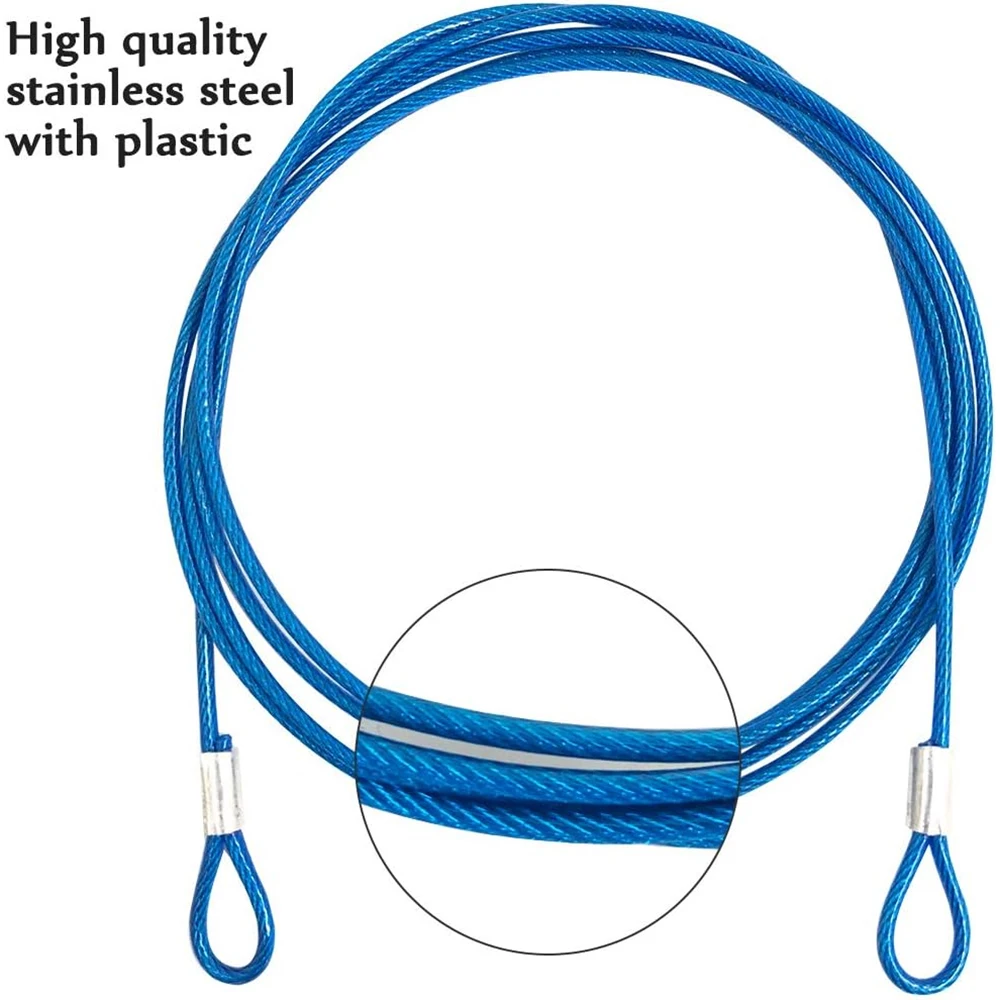 Stainless Steel Wire Rope Sling Cable Lifting Assemblies With Fastened Eye Loops Safety Tethers stainless steel cable rope kits,stainless steel wire,steel wire rope