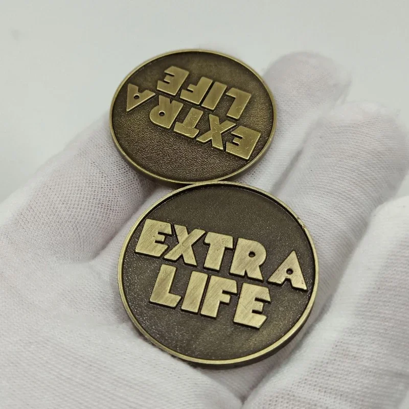 Ready Player One Extra Life Liberty Coin Collection Gioielli Cosplay Monete Commemorative Accessori Regali Party Dress Up Puntelli