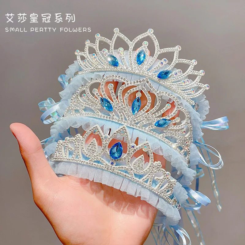 Princess Headband Children's Day Princess hair hoop Crown Little Girl Hairpin Birthday Hair Accessories