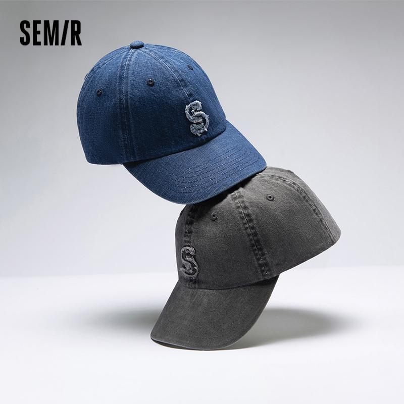 Semir Men Washed Denim Baseball Cap Cotton Couple Matching 2025 Summer Retro Sun Hat