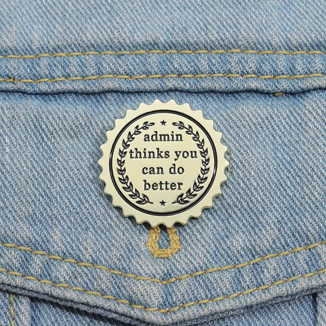 Admin Thinks Enamel Pins Brooches Lapel Badges  1