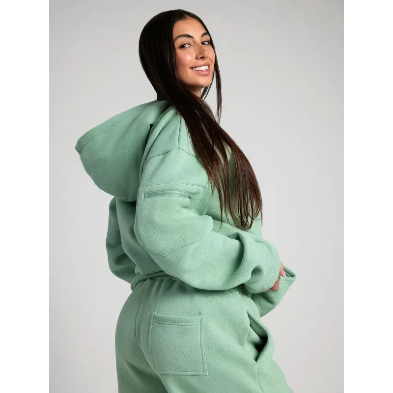 2025 Fitness Workout Outfits Autumn Winter Women Man Tracksuit Sport Pocket Sweatshirt Hoodies Sweatpants 2 Two Piece Set Lover 3