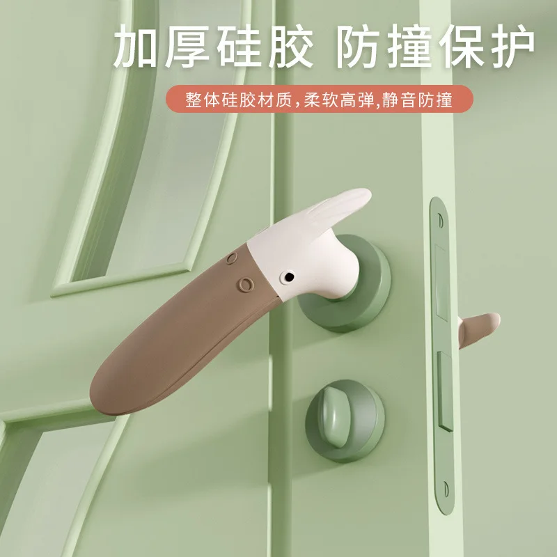 

2023 New Bird Children's Silicone Door Knob Gloves Baby Anti-collision Protective Cover Handle Door Knob Silicone Suite