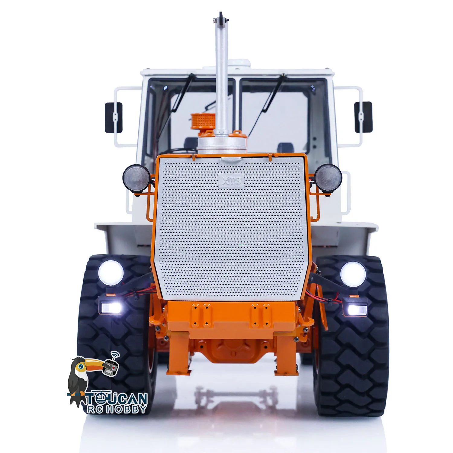 T150K 1/12 RC Hydraulic Tractor Painted Assembled Remote Control Metal Agricultural Trucks Cars I6S Toy Light Sound ESC TH22919 3