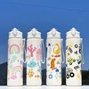 750ml Dinosaur Water Bottle For Kids Water Sippy Cup With Silicone Straw Leakproof Plastic Water Bottles Summer Kids Water Cup 5