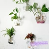 Hexagon Vase Christmas Hexahedron Wall Terrarium Glass Flower Vase Wall Round Sphere Tabletop Vases Home Decoration Transparent 5