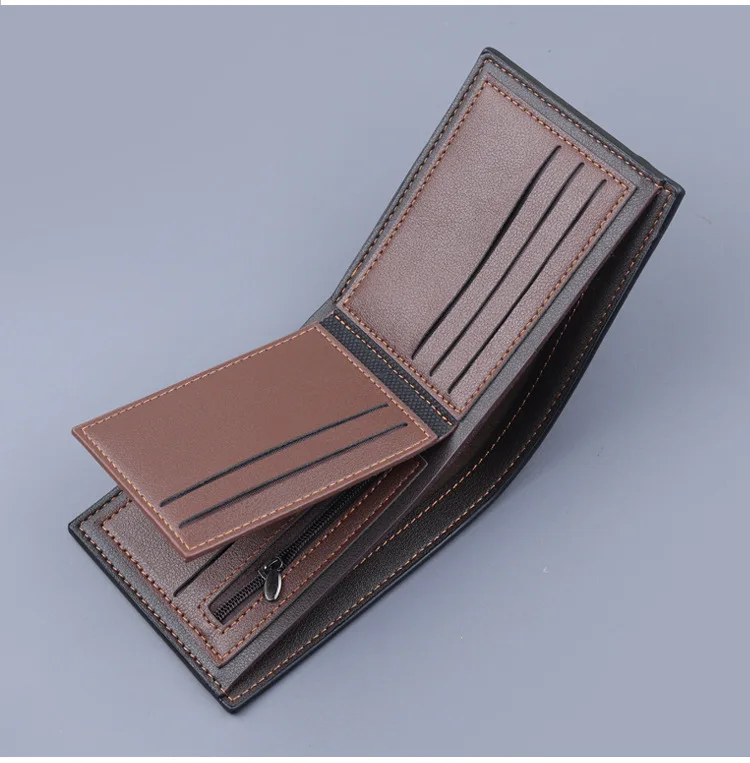 Men's Wallet PU Leather RFID Trifold Wallets with ID Window and  Card Holder for Casual and Business Occasion