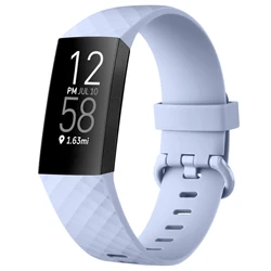 Premium TPU Replacement Strap for Fitbit Charge Smartwatch - Durable and Stylish Band Bracelet (Blue)