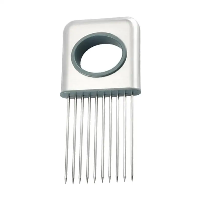 

Stainless Steel Onion Needle Fork Vegetable Fruit Slicer Tomato Cutter Cutting Holder Kitchen Accessorie Tool Kitchen Gadgets
