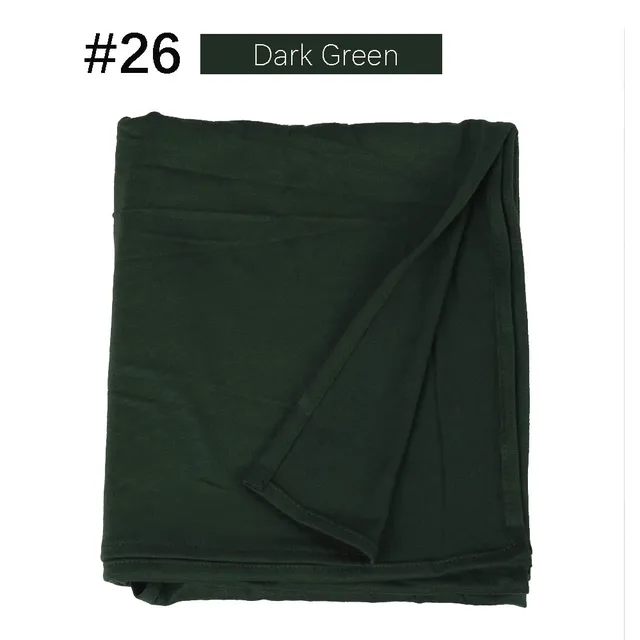 Muslim Women Premium Instant Cotton Jersey Hijab Scarf Jersey Hijabs Scarves With Hoop Pinless HeadScarves 53 colors 26