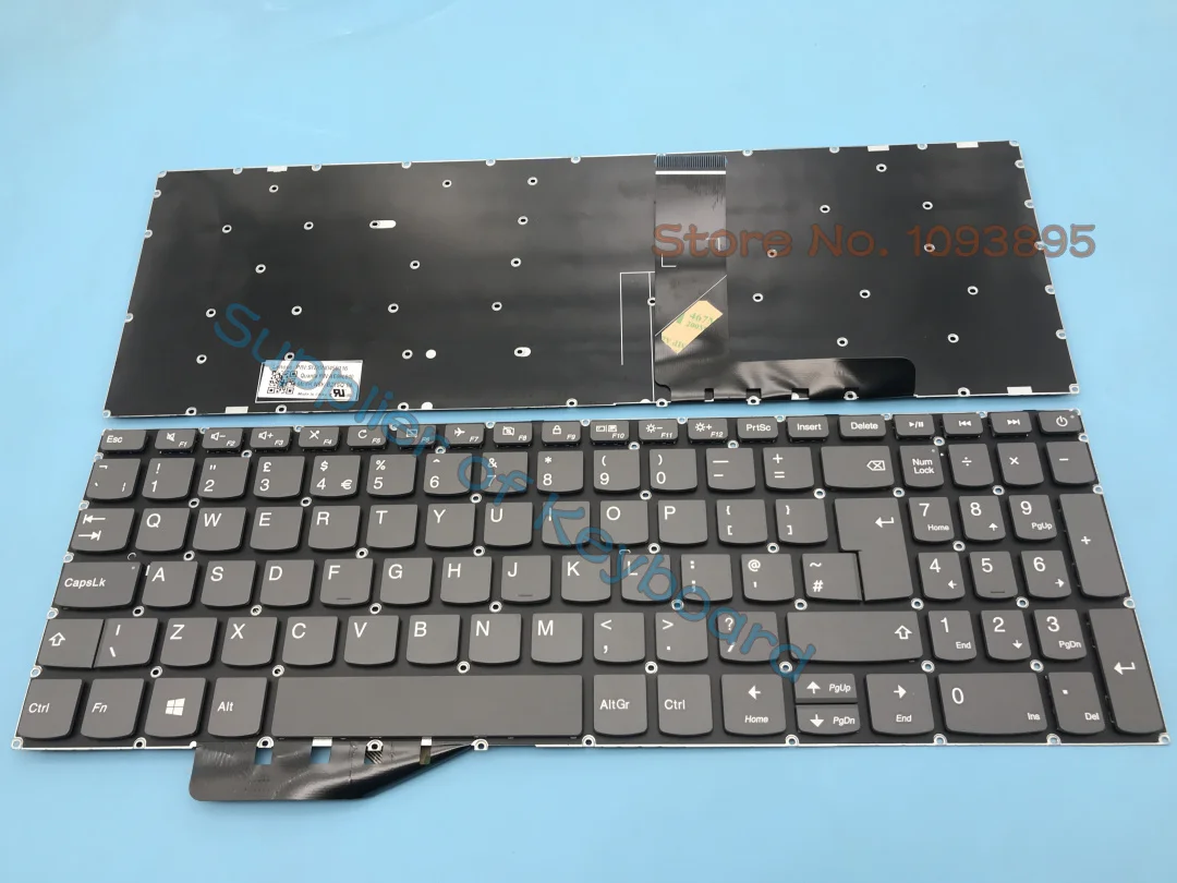 Teclado para Notebook Lenovo Ideapad Inglês Russo Reino Unido S14515iwl S145-15ast 340c-15 Novo - Imagem 4
