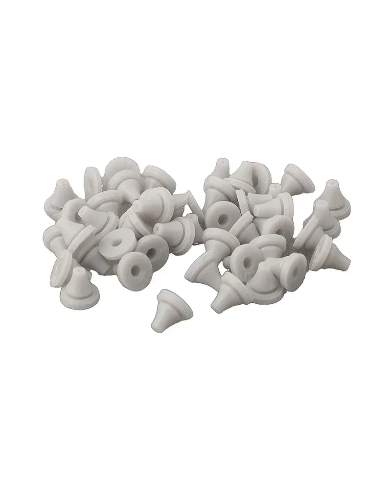 50pcs Shower Head Nozzles 7.6*8*0.5 Mm Replacement Part Spray Silicone Water Outlet Sprinkler Top Spray Accessories Parts 6