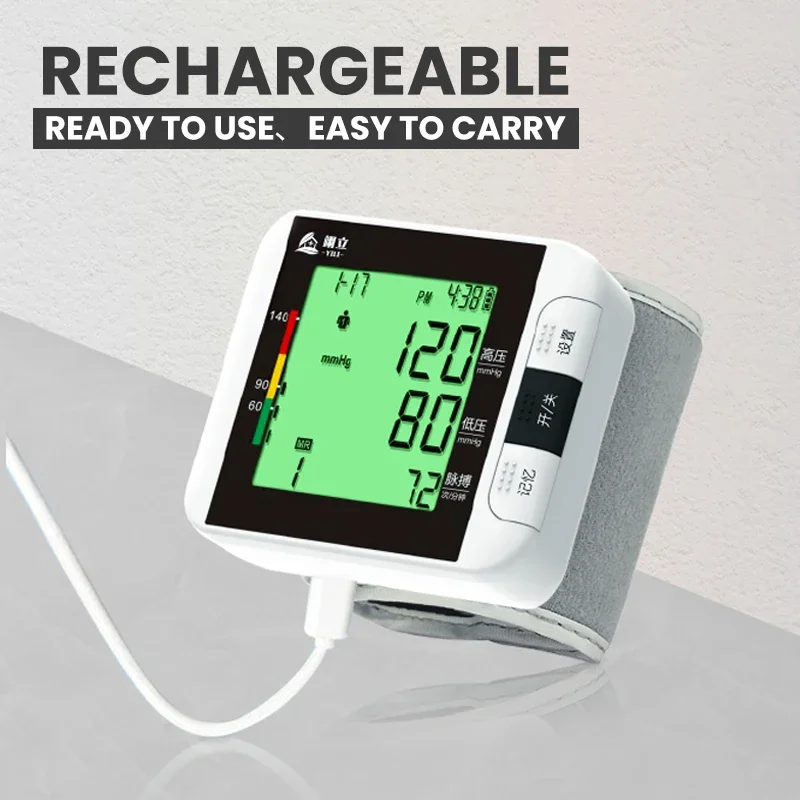 Digital Wrist Blood Pressure Monitor Medical Upper Arm Sphygmomanometer Automatic Tonometer Tensiometro Blood Pressure Meter blood pressure monitor,blood pressure meter