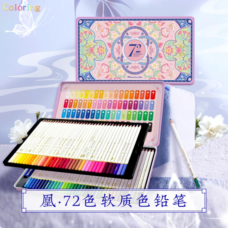 72-Color Oil Pastel Set in Metal Box Premium Drawing Supplies for Beginners and Art Students - Vibrant, Rich Colors for Creative