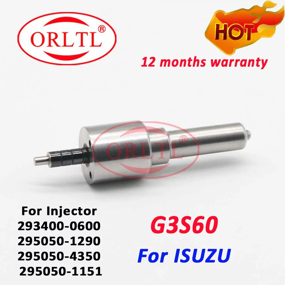 

ORLTL G3S60 Diesel Injector Nozzle G 3S60 Common Rail Injection 293400-0600 295050-1290 295050-4350 295050-1151 For ISUZU