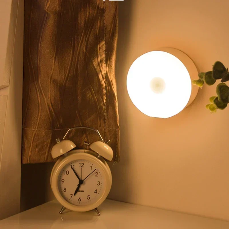 Touch Sensor LED Night Light - Portable Self-Adhesive Wall Lamp with Dimmable Glow