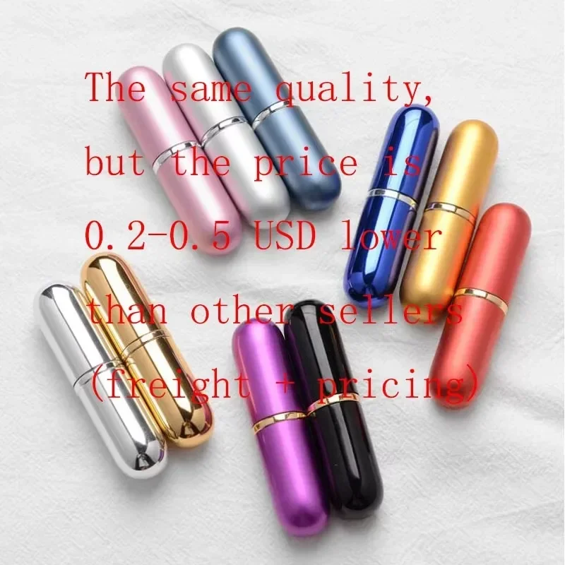 Compact Refillable Travel Perfume Atomizer - Portable 8ml/5ml Spray Bottle