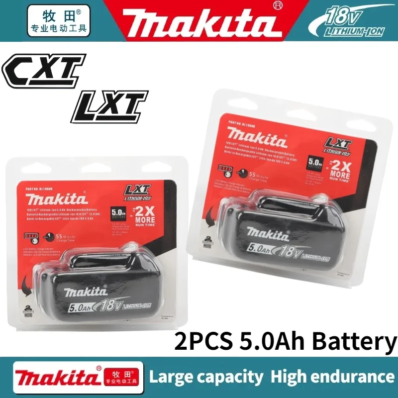 Oryginalny akumulator Makita 18V 6.0Ah BL1850b BL1850 BL1860 BL1860BL1830 BL1815 bl1840 LXT400 BL1860 do narzędzi Makita