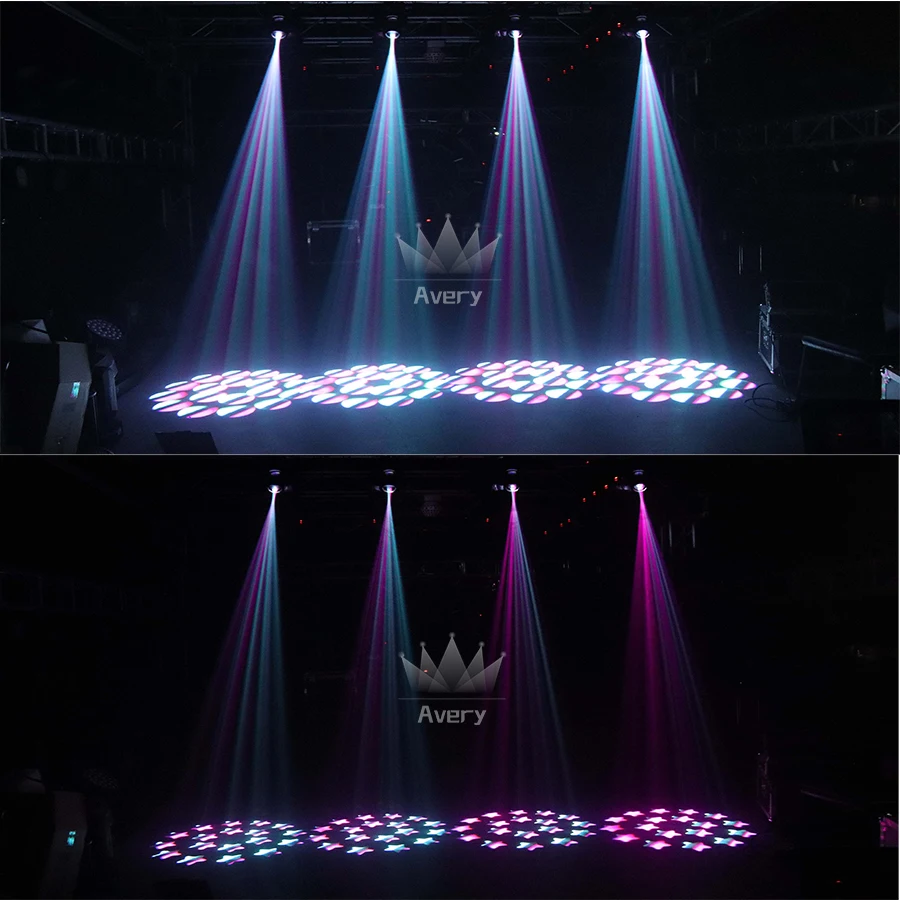 LED 150W 빔 무빙 헤드 라이트 전문 무대 조명 회전 플라이케이스, 6 + 12 프리즘 컬러 레인보우 DJ 파티 웨딩 KTV용, 1 개