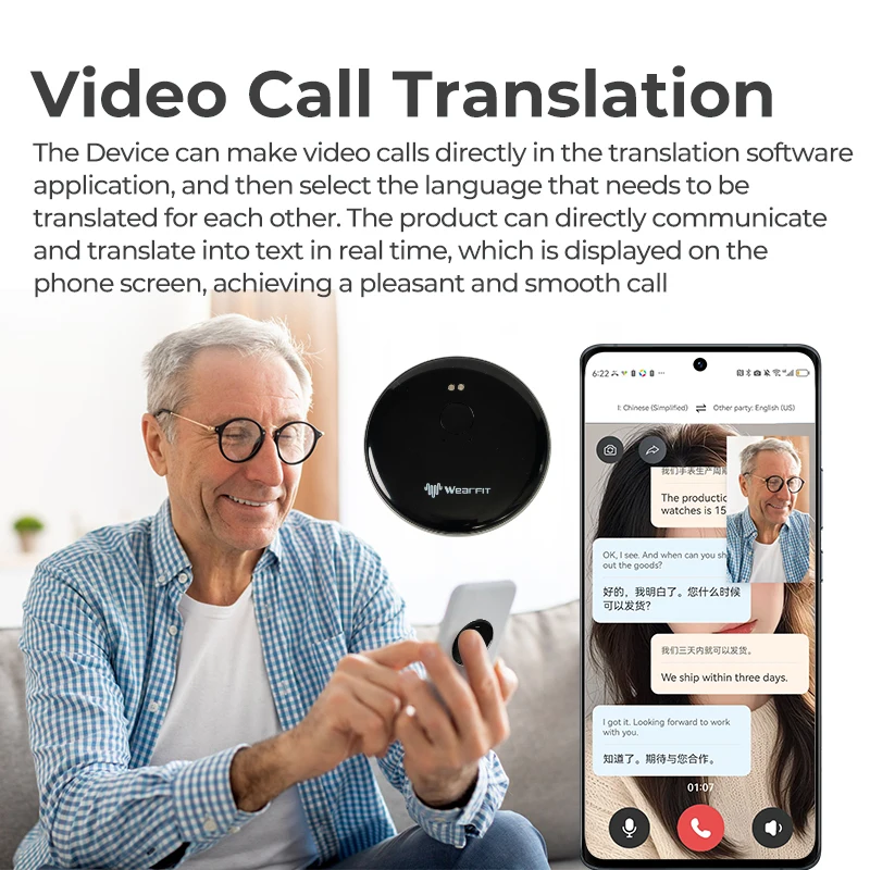 Smart AI Voice Assistant Accurate Translator 137 Languages Video Photo Record Translate Simultaneous Interpretation Translation voice translator,language translator