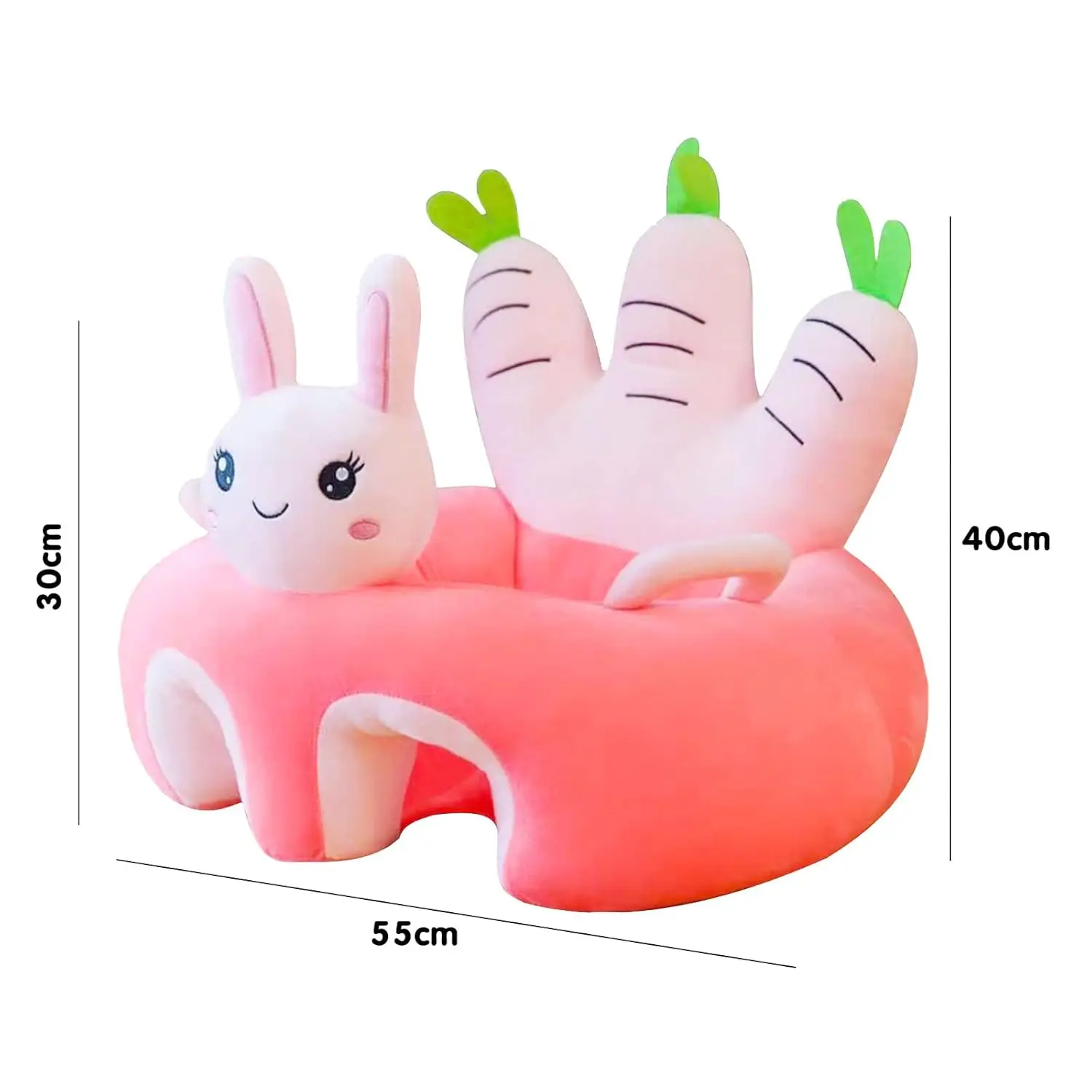 Plush Baby Support Seat Infant Cartoon Animal Plush Learning To Sit Sofa Comfortable Stuffed Doll Baby Rest Seat Chair With Fill