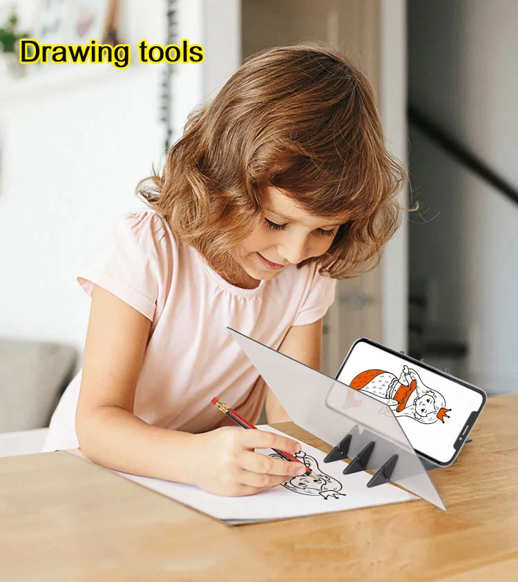 SketchMirror DIY optical projection drawing board with phone holder